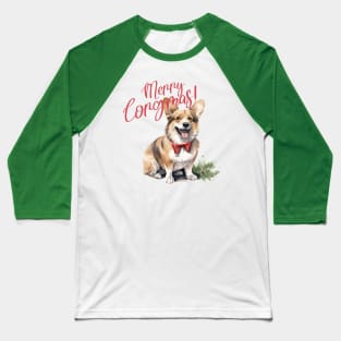 Merry Corgmas! Baseball T-Shirt